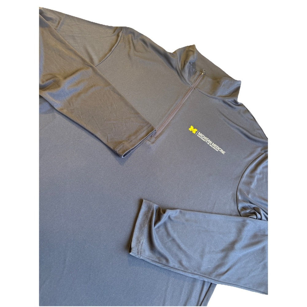 University Of Michigan‎ Michigan Medicine Quarter Zip Pullover Sportek Men's L